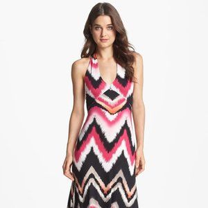 'Jesenia' Print Halter Maxi Dress